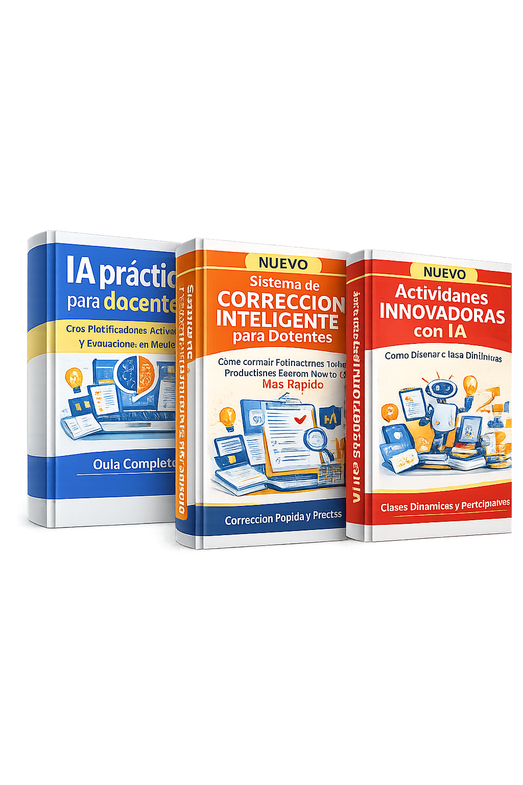 COMBO 3 IA PRACTICA PARA DOCENTES + SISTEMA DE CORRECCION INTELIGENTE + ACTIVIDADES INNOVADORAS CON IA + BONUS